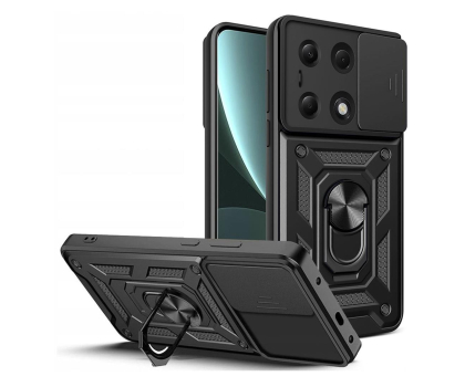 Etui do telefonów TECH-PROTECT CamShield Pro do Redmi Note 13 Pro 4G / POCO M6 Pro 4G black 5906203691791